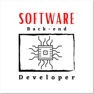 Software Back-End Developer motivational design Posters and Art